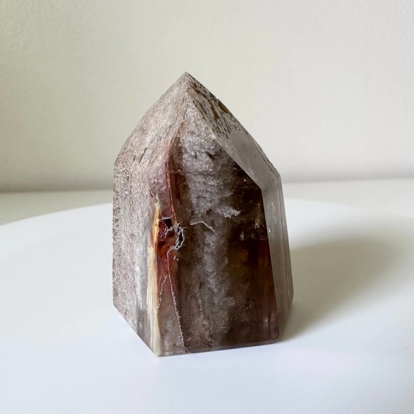Fire Amphibole Quartz Point Angel Phantom Tower Crystal Natural High Quality - Picture 2 of 6